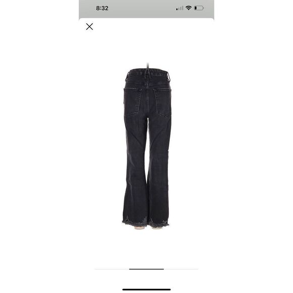 Good American black distressed raw hemmed jeans - Picture 2 of 3